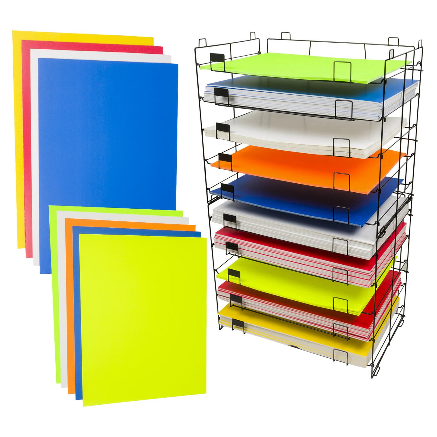 Project Board Paper on Rack, Assorted Colors