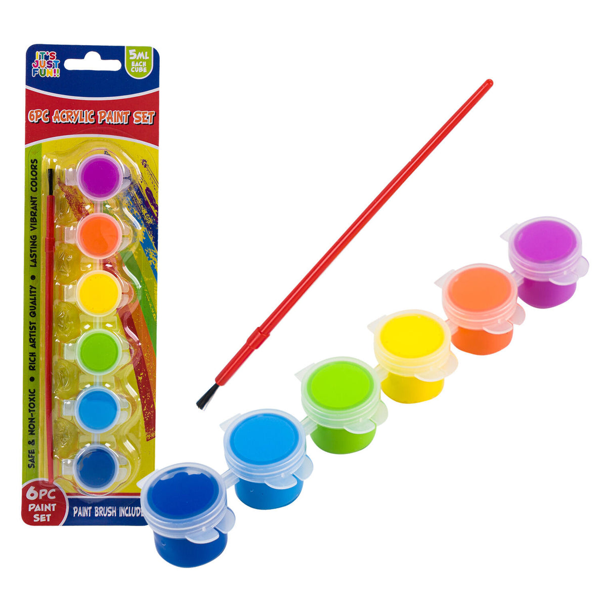 It's Just Fun!! 6pc Acrylic Paint Set