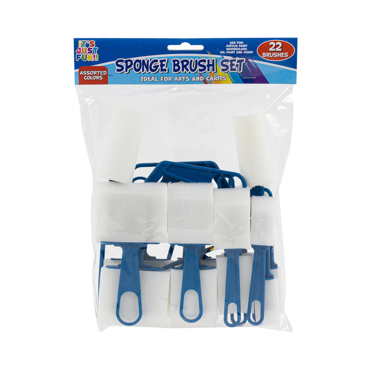 It's Just Fun!! Sponge Brush Set - 22 Brushes