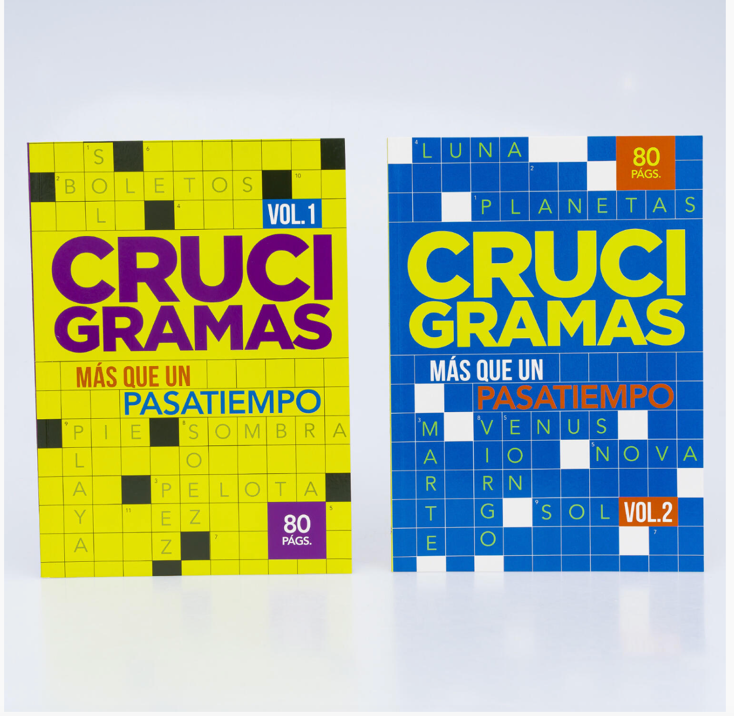 Vision St. Spanish Crossword Puzzle Book, 80pg, 2 Assortments