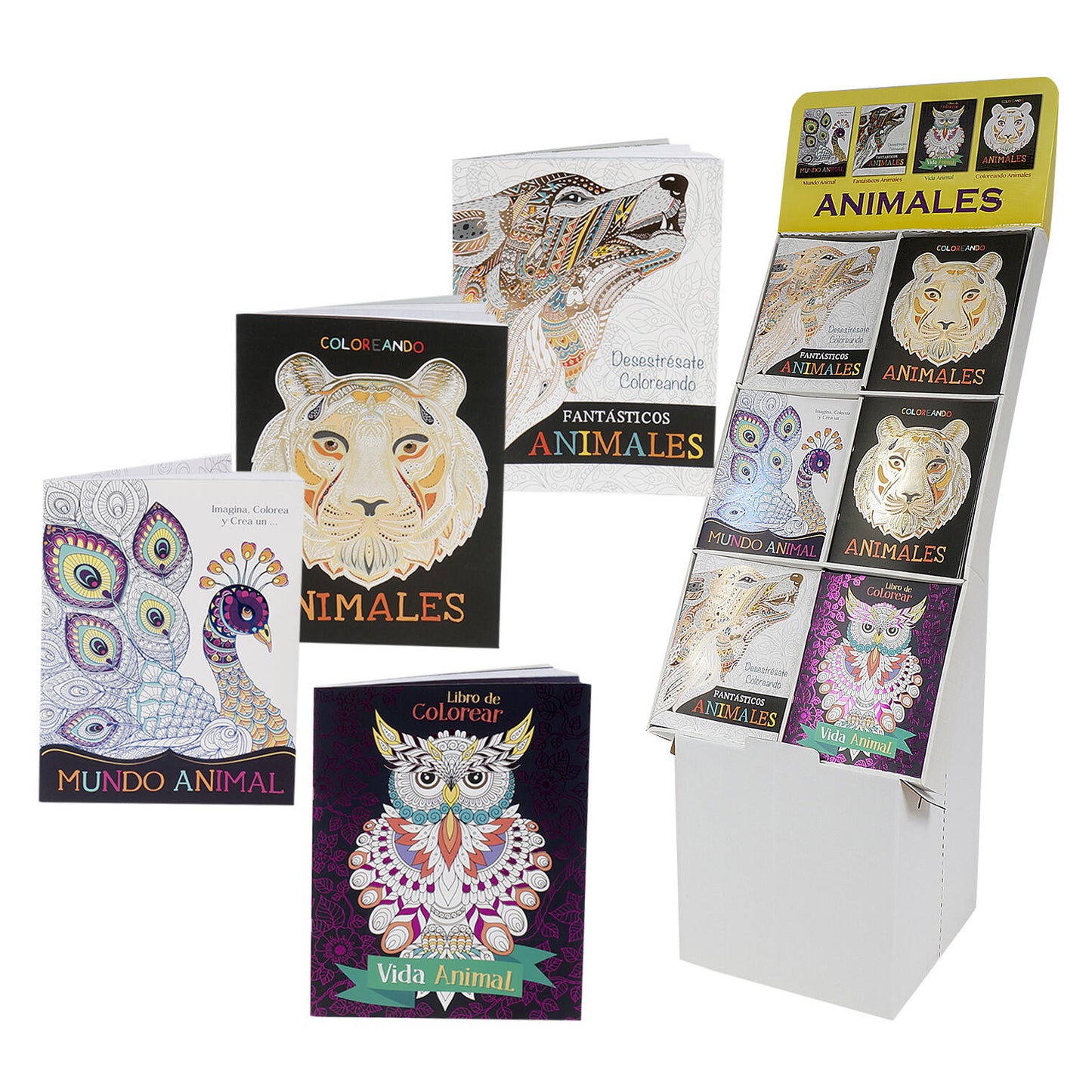 Spanish Animal Coloring Book For Adults