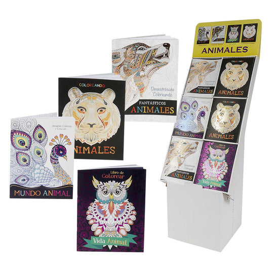 Spanish Animal Coloring Book For Adults