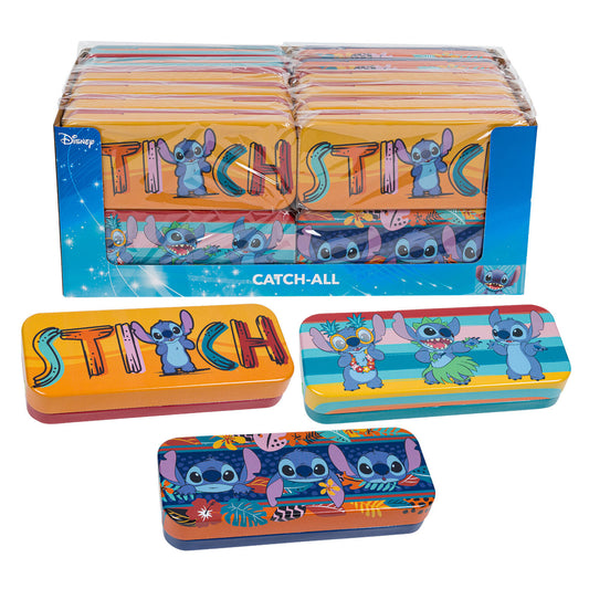 Disney Stich Tin Pencil Case - 8" - Assorted