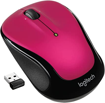 Logitech Mouse - Wireless - Red