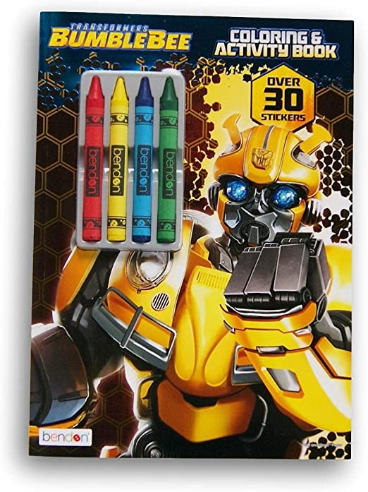 Bendon Publishing International Transformers Bumblebee Coloring and Activity Book with Crayons and Stickers