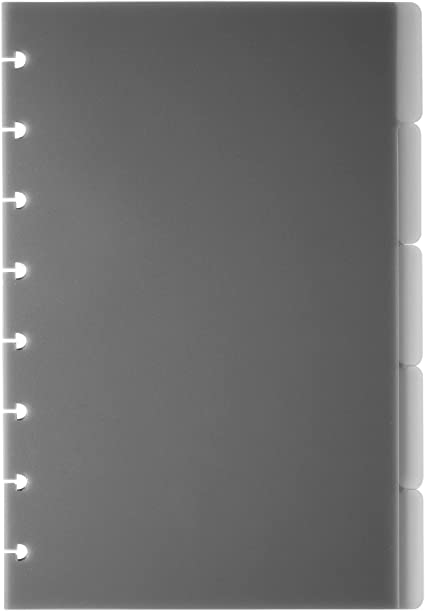 TUL® Discbound Tab Dividers, Junior Size, Gray, Pack Of 10 Dividers