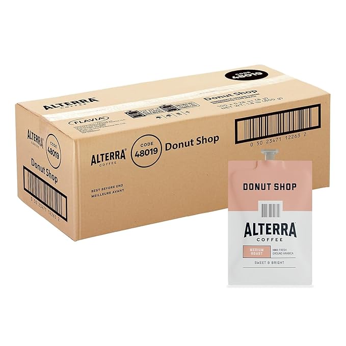 Alterra A200 Alterra Donut Shop Blend Med/Balanced Coffee 100/CT BK