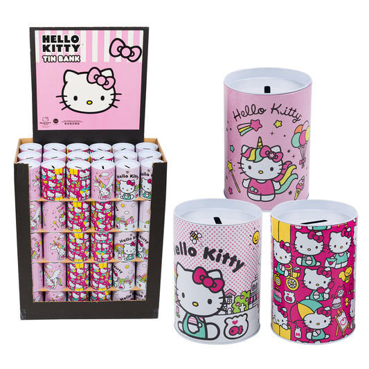 Hello Kitty Tin Money Bank on Display - 3 Astd.