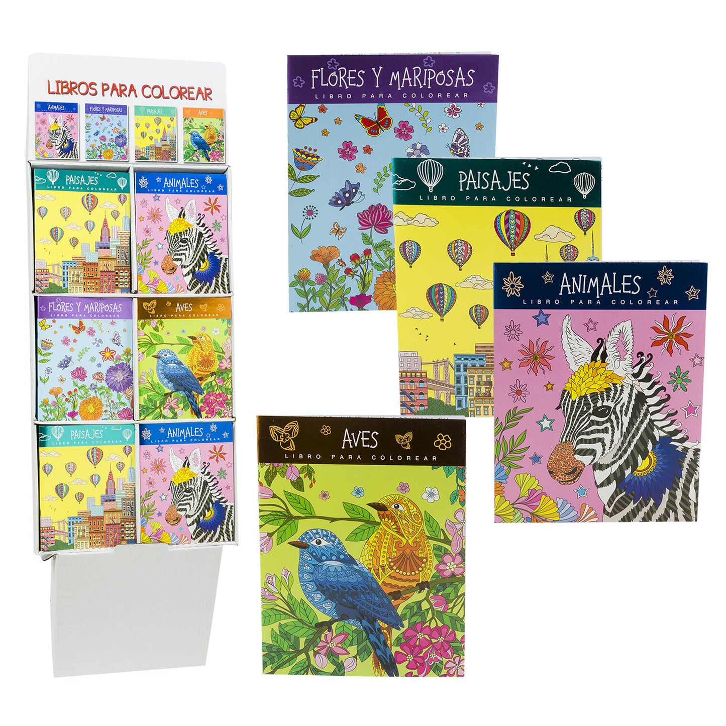 32pg Spanish Advance Foil Coloring Book- Assorted