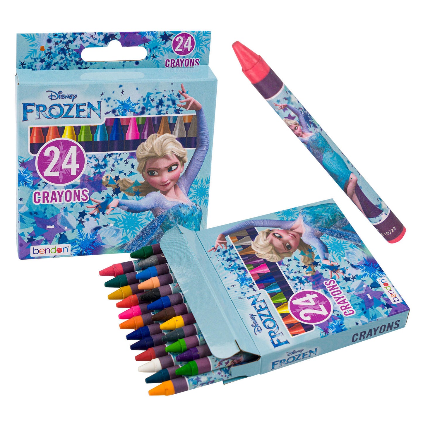 Disney Frozen Crayons - 24 Pieces - Assorted Colors