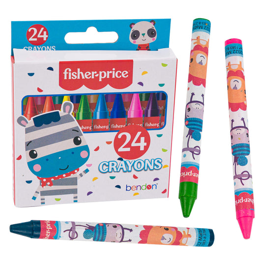 Fisher-Price Crayons - 24 Pieces - Assorted Colors