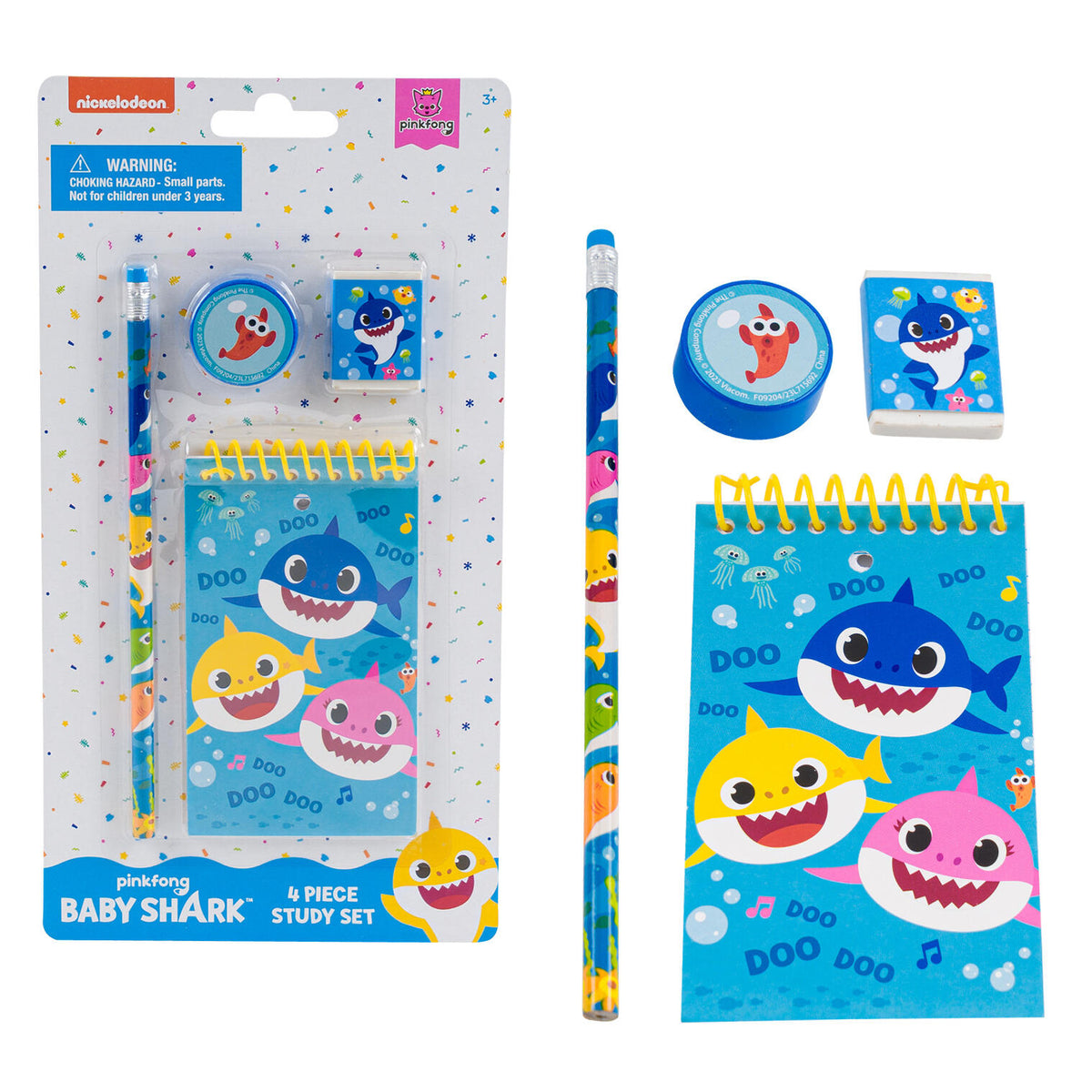 Nickelodeon Baby Shark 4 Piece Study Kit