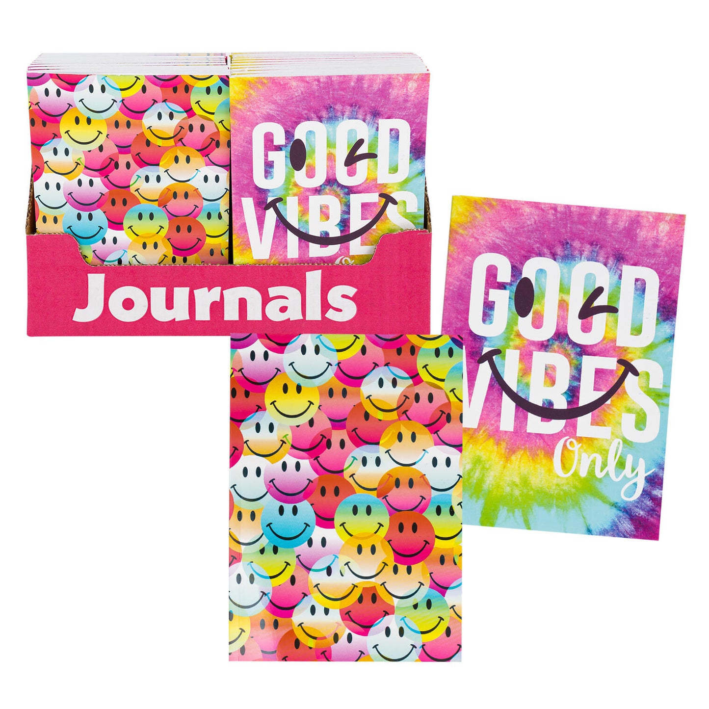 Smiley Face Paperback Journal 5x7" - Assorted