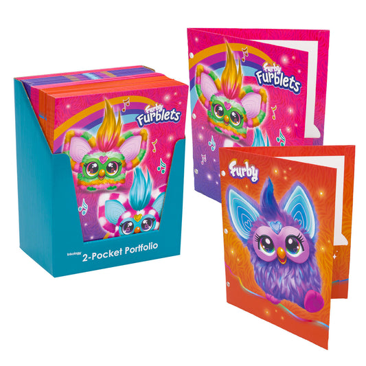 Furby Furblets 2-Pocket Portfolio, 12", Assorted Colors