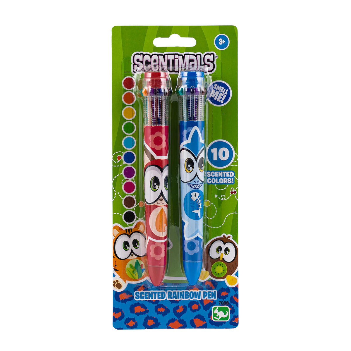 Kangaru Scentimals 2pc Blue and Red Scented Rainbow Pen