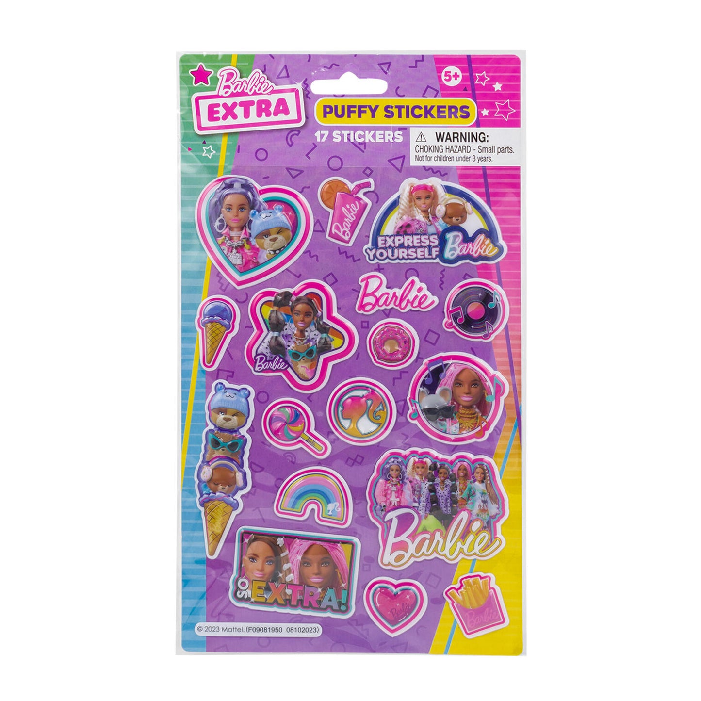 Barbie Extra Puffy Stickers, 17pcs