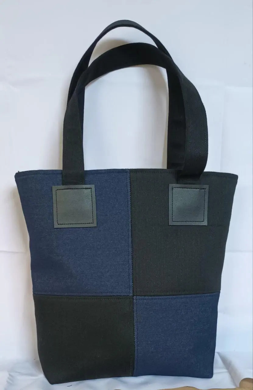 Minimalist Canvas and Leather Tote Bag