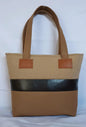 Minimalist Canvas and Leather Tote Bag