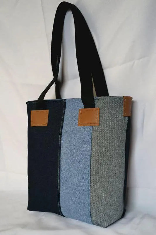 Minimalist Canvas and Leather Tote Bag